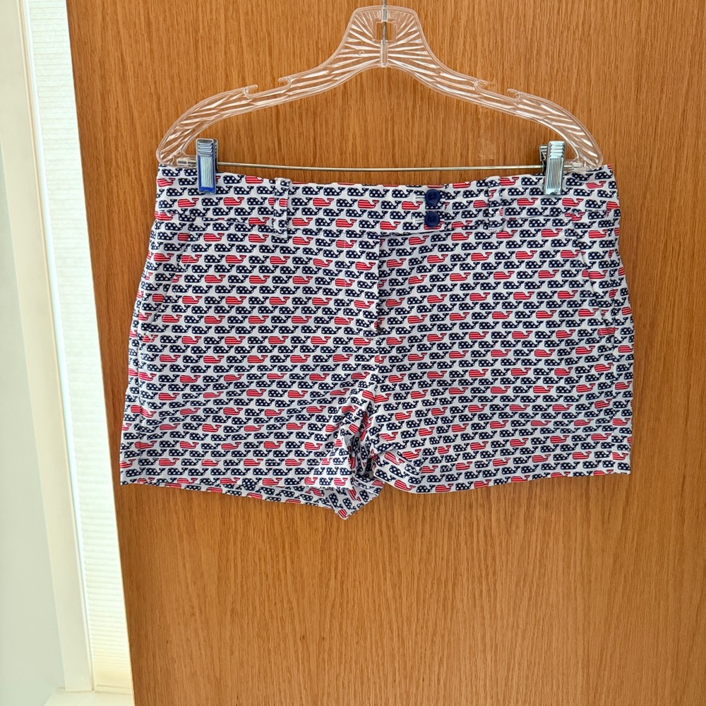 Vineyard Vines American Flag Whale Shorts